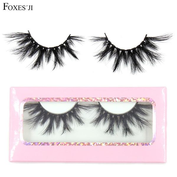 

false eyelashes foxesji eye lashes 5d mink cruelty thick crisscross full strip fluffy soft eyelash