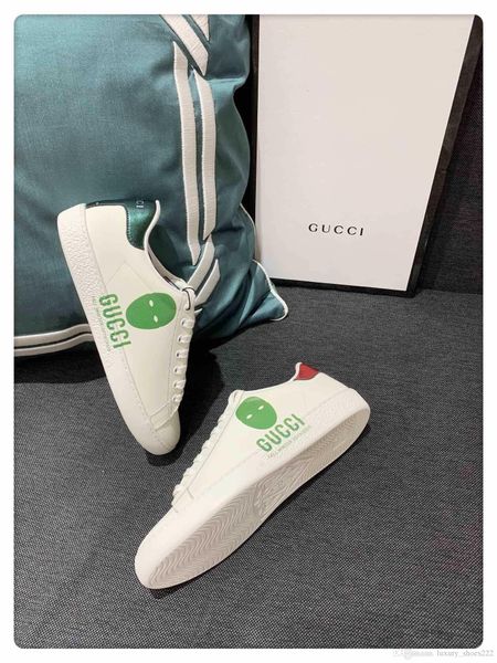 

size 35-44, with original box, low-flat ace letter graffiti sneakers, r brand casual sneakers, stylish flat-bottomed comfort