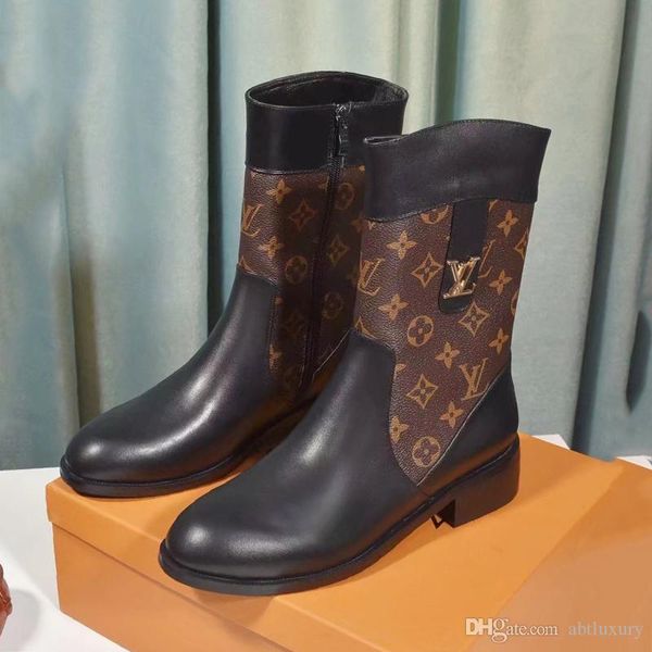 

women ankle boots shoes autumn lace -up winter motorcycle boots luxury design chaussures de femme womens shoes boots zapatos de mujer sale, Black