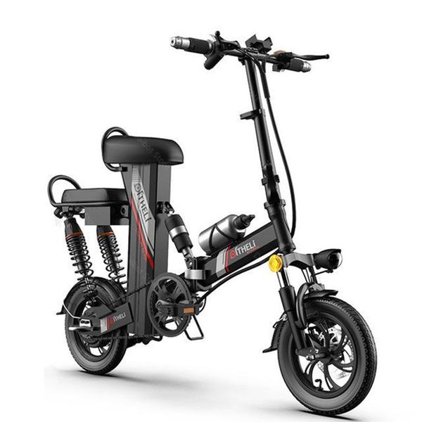 

daibot electric folding bicycle 350w 48v two wheels electric bicycles with removable battery mini 12 inch electric scooter bike, Silver;blue