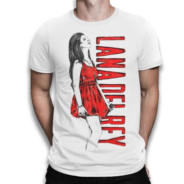 

lana del rey art t-shirt, men's and women's all size loose size ajax t-shirt, White;black