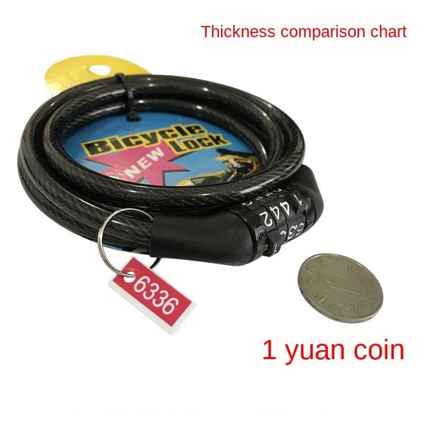 

mountain bike 4-bit password chain lock electric electric bicycle car cable lock bicycle anti-theft riding equipment