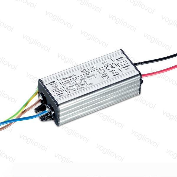 

lighting transformers 300ma 13-18w 110v 220v aluminum waterproof ip67 lighting accessories for downlight bulb spotlight eub