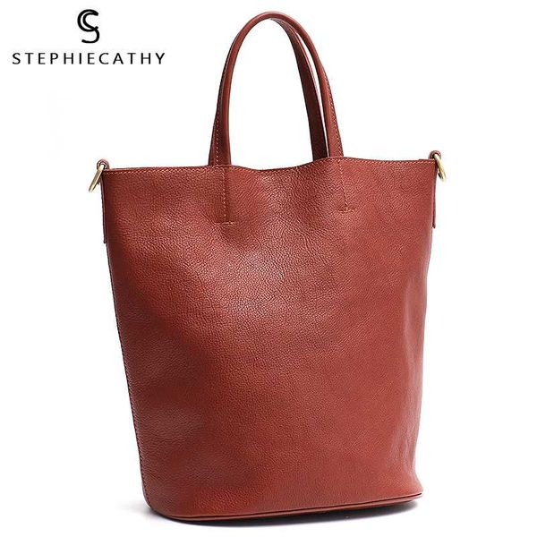 

sc genuine luxury leather tote women wax leather handbag bucket crossbody bags basket shopping vintage female liner bag