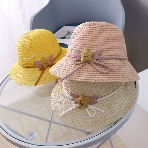 

dream star basin bucket bucket new children's wide brim baby sun hat children's fisherman hat mz9151, Blue;gray