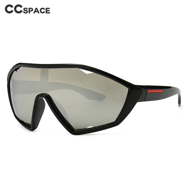 

46256 oversized one lens goggle sunglasses men women fashion shades uv400 vintage glasses, White;black