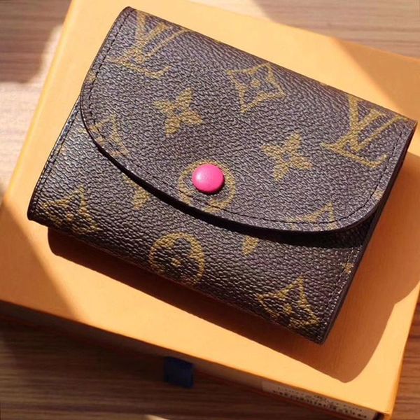 

luxury womens wallet purses leather short wallet portefeuille ladies money pouch coin pocket card holder wallets purse with origin box