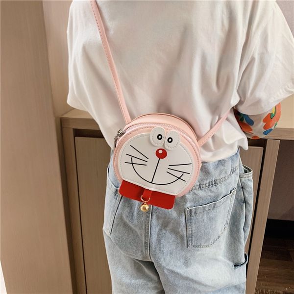 

dingdang cat cartoon cute pu printing children's accessories messenger doraemon children's and accessories small small bag girls&#