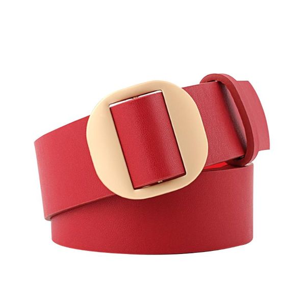 

bendable decorative solid daily casual unpunched outdoor detachable women belt soft anti slip durable round buckle pu leather, Black;brown