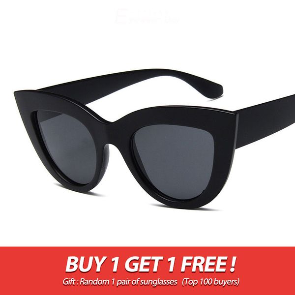 

metal hinge trend cat eye womens sunglasses brand designer fashion big frame mirror eyeglasses glasses, White;black