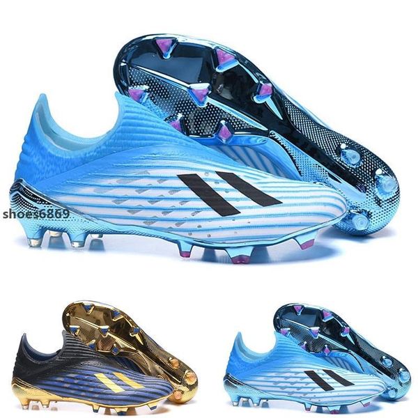 

lace up predator 19 fg children youth junior big boys kids men football shoes inner game x-layskin speedframe low soccer cleats boots, Black