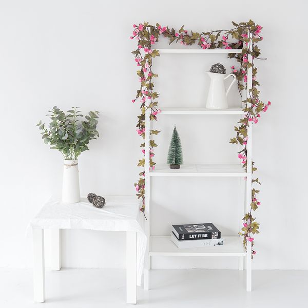 

artificial rose silk small flower garland for wedding home decoration fake flower string arch pillar door christmas decor vine