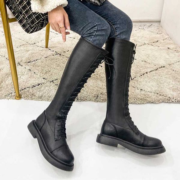 

luxury women motocycle boots trend mid-calf black ladies platforam shoes back zipper winter short plush women boots