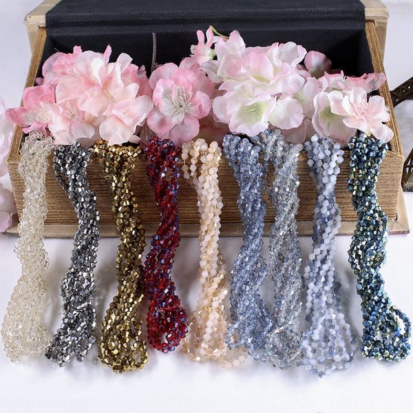 

4mm diamond crystal glass scattered colorful diy handmade diy beads clothing accessories beads material handmade accessories, Silver