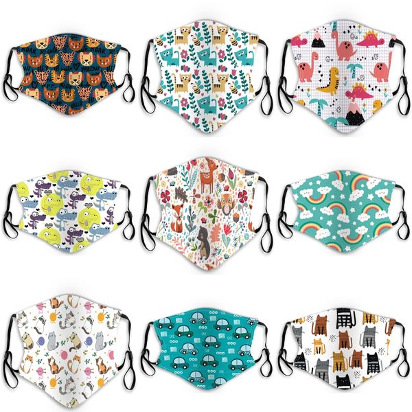 

2020 new designer 3d face mask,face anti dust cotton cloth masks with 2pcs pm2.5 replaceable filter flag pattern mouth mask aha74#123