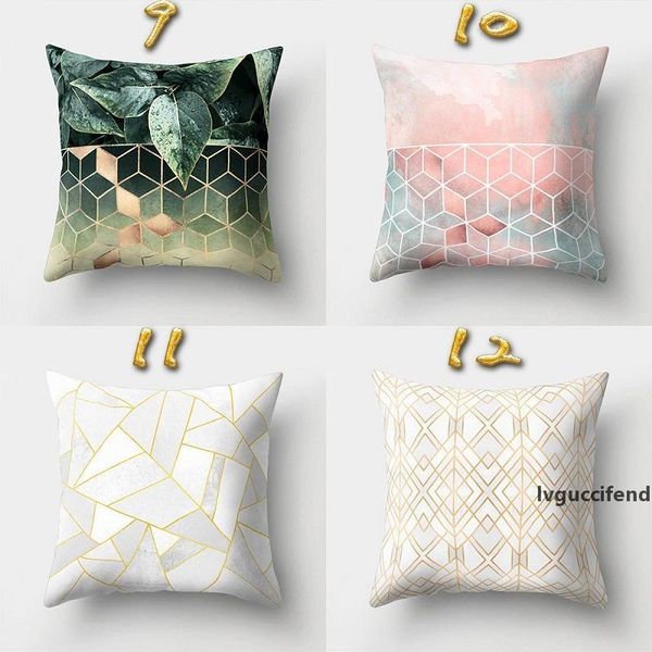 

nordic style geometric cushion cover polyester square pillow case black and white home decorative pillows cover for sofa car