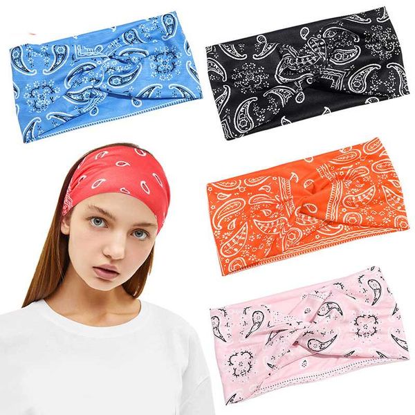 

cashew flower wide headband for women cotton solid leopard knot hairbands boho turban headwrap bandana girls hair accessories