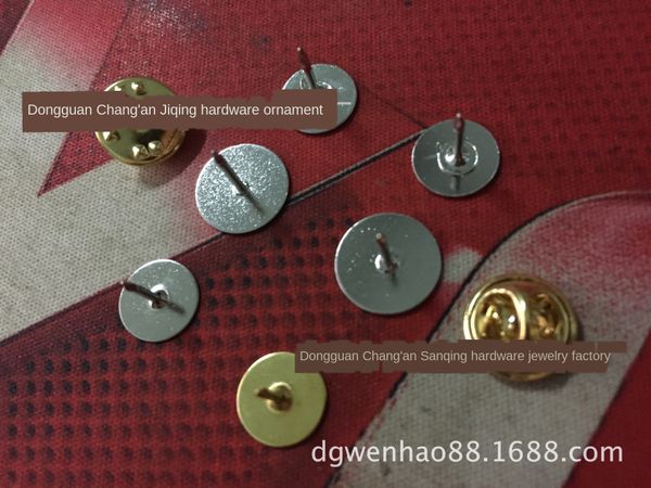 

badge iron stabbing pin direct badge clothing clothing welding stabbing pin, Silver