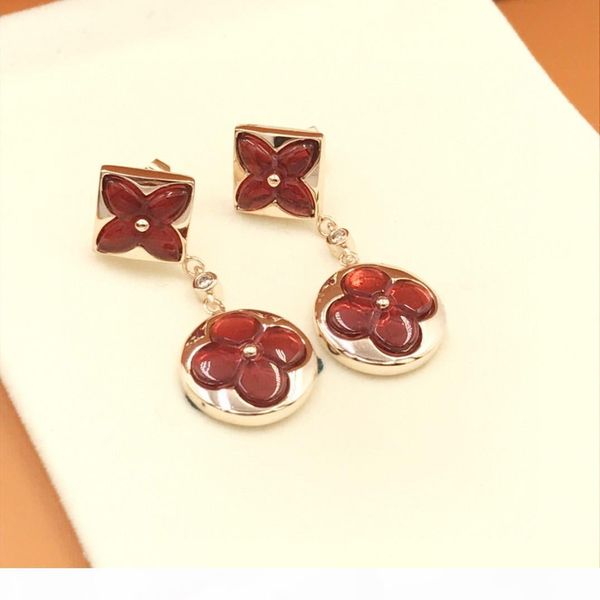 

k style fashion ear studs are popular in america and america in 2020 luxury custom women 's fashion high -end earrings, Golden