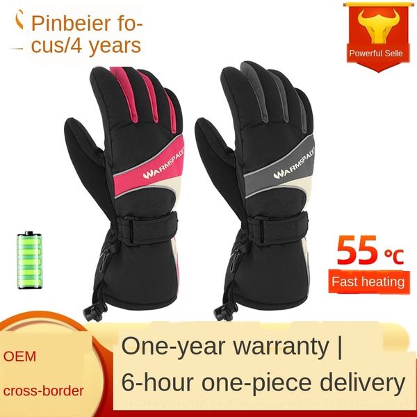 

wendell winter five-finger electric and gloves heating thickened outdoor riding gloves usb charging high heating warm for 6 hours