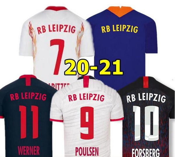 

20 21 soccer jersey home away third werner camiseta hee-chan maillot halstenberg sabitzer 2020 2021 football shirt kits cunha uniform, Black;yellow