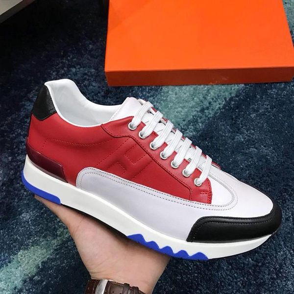

trail sneaker mens shoes lightweight luxury autumn and winter footwears vintage breathable lace -up men shoes with origin box, Black