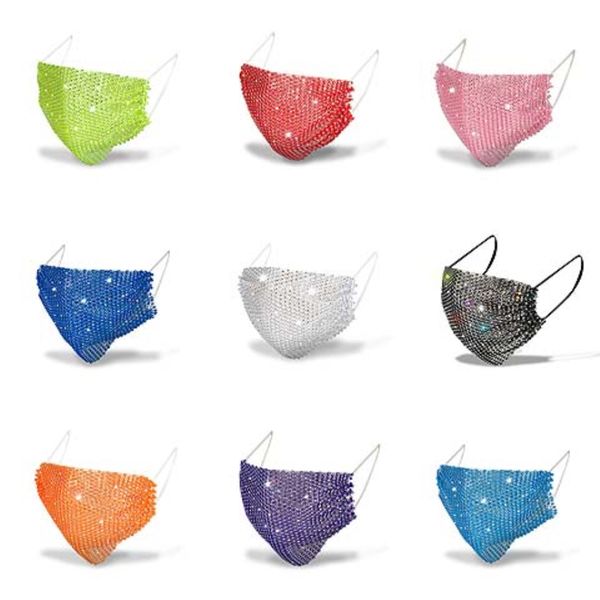 

sequins face masks fashion paillette washable soft cotton inside for women party masks dance decoration half face mask halloween#584