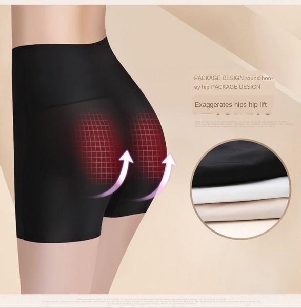 

tduep women's 3-piece underwear breathable ice silk seamless thin mid-waist anti-exposure underpants women's 3-piece underwear bre, Black;white