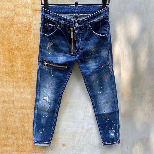 

fashion men jeans mens slim casual pants elastic trousers light blue fit loose cotton denim jeans pour hommes designer pants hip hop