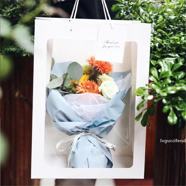 

window tote bag christmas flower bundle bag floral packaging gift box easel combination 8.13