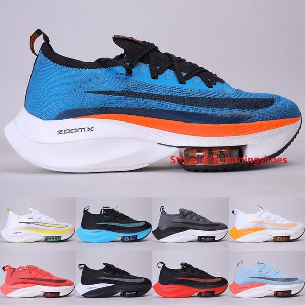 

zoomx alpha fly next% men women running shoes air cushion designer white racer blue black grey ice cream outdoor sneakers size 36-45