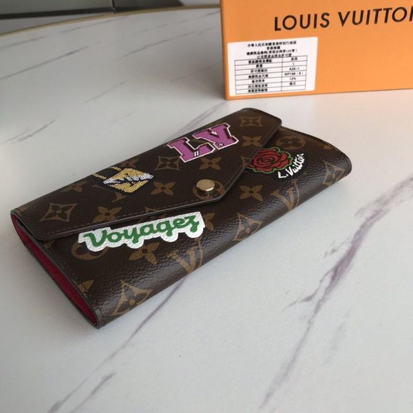 

luxury designer ladies leather long wallet vintage style women money coin pocket wallet purses card holder female purse with origin box