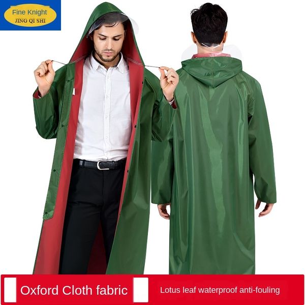 

9lusa elite knight sleeved electric vehicle oxford cloth outdoor conjoined long wind raincoat thickened oxford cloth sleeved electric, Red;brown