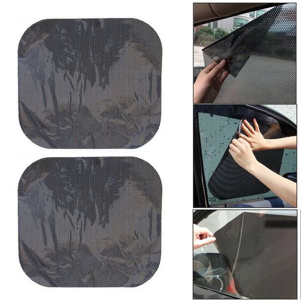 

new 42cm*38cm sticker car sunshade electrostatic stickers auto static film adsorption force sunshade stickers car styling 2pc