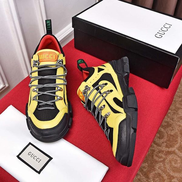 

new arrival men 's flashtrek sneaker mens shoes zapatos de lujo para hombre lightweight breathable luxury casual shoes low soft me, Black