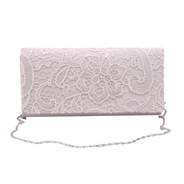

sell at a loss woman ladies lace floral satin party evening clutch wedding bridal purse bag messenger shoulder