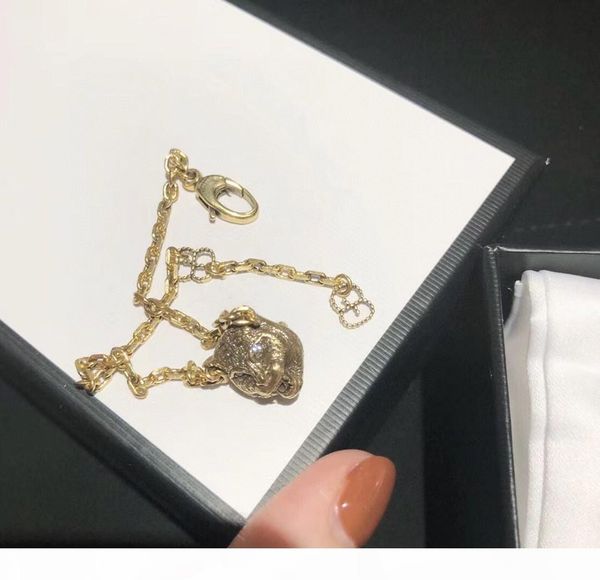 

e new retro leopard head personality designer bracelet luxury designer jewelry women bracelet, Golden;silver