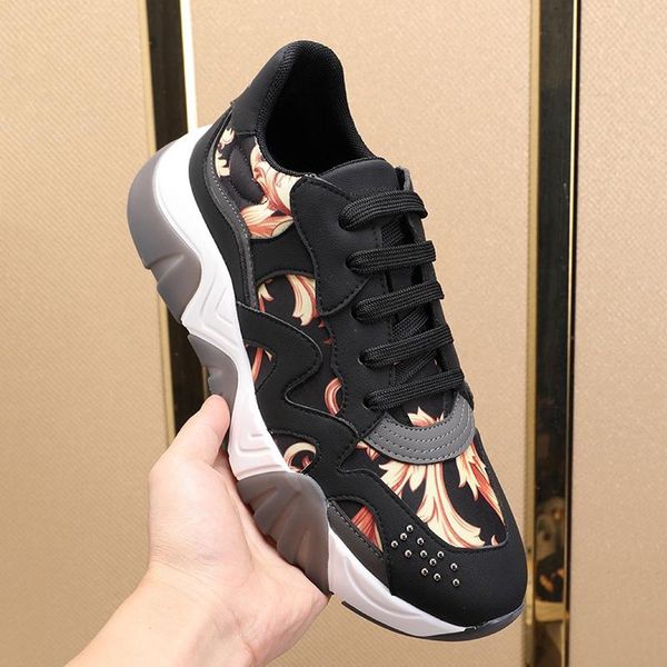 

fast delivery mens shoes sports outdoor walking footwears scarpe da uomo di lusso low lace -up plus size fashion men shoes, Black