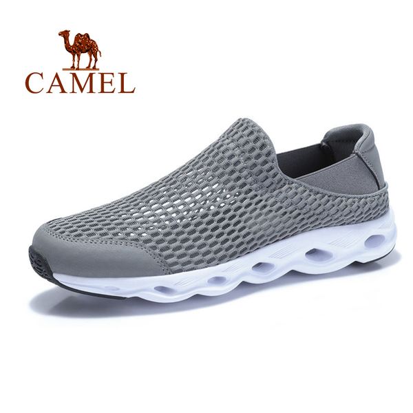 

верблюд мужская обувь сетка пара повседневная обувь мужчин и женщин дышащий открытый lightweight большое отверстие прохладный мужчины сандал, Black