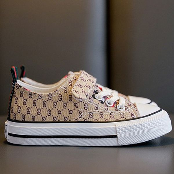 

дети холст обувь детская новая классика моды letters printed обувь мальчики девочки ребенка unisex вскользь тапки плоские ботинки, Black;grey