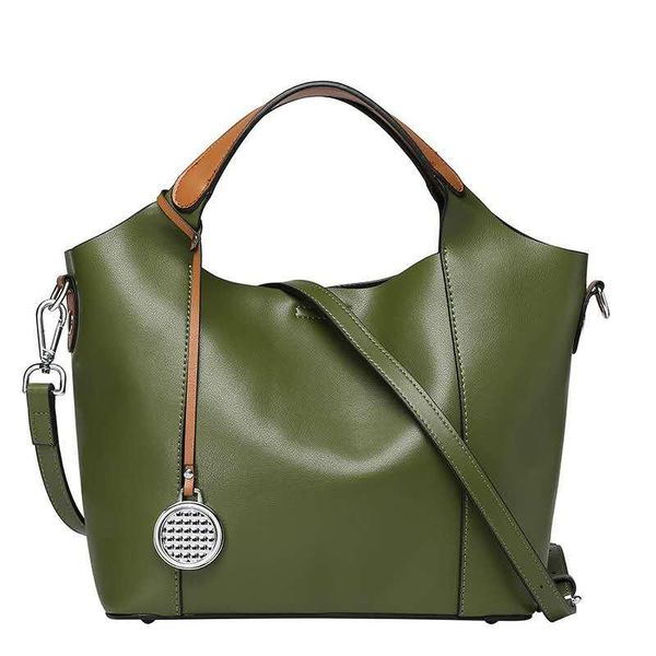 

ladies bucket bag ladies leather diagonal shoulder large shopping bag european and american retro large capacity portable tote bag gift 0788