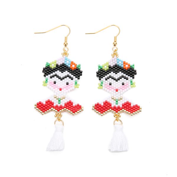 

mexican net red popular classic frida frida ms. earrings small tassel earrings earrings, Golden