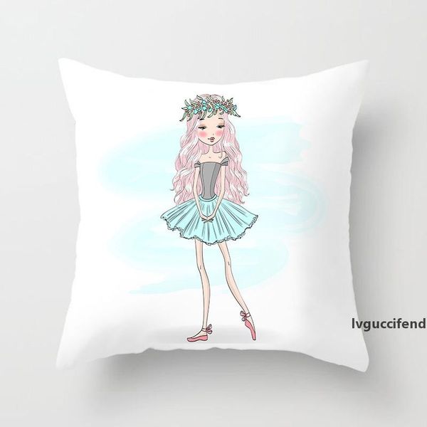 

mylb 45*45cm square decorative throw pillow case geometric striped print flower pillowcase for home