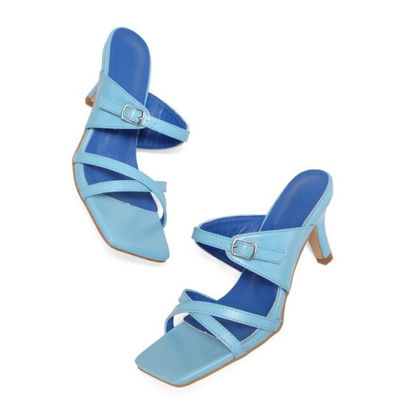 

fashion versatile office girl stiletto sandals sandals convenience flip-flops cat heel cross-border factory, Black