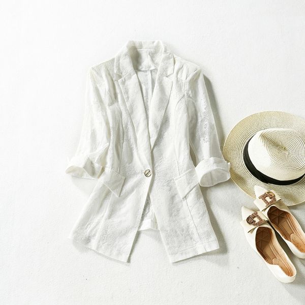 

vermina 2020 summer high-end small suit women's new korean style british coat style slim fit women's coat, White;black