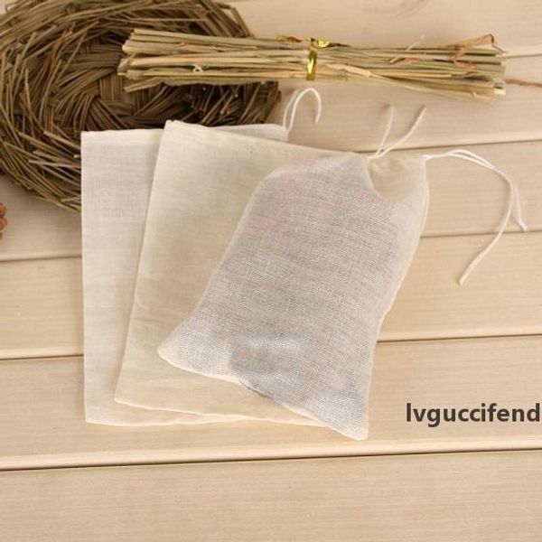 

teabags 10 x 15cm empty tea bags with string soup bags cotton filter bag for herb loose tea no bleach