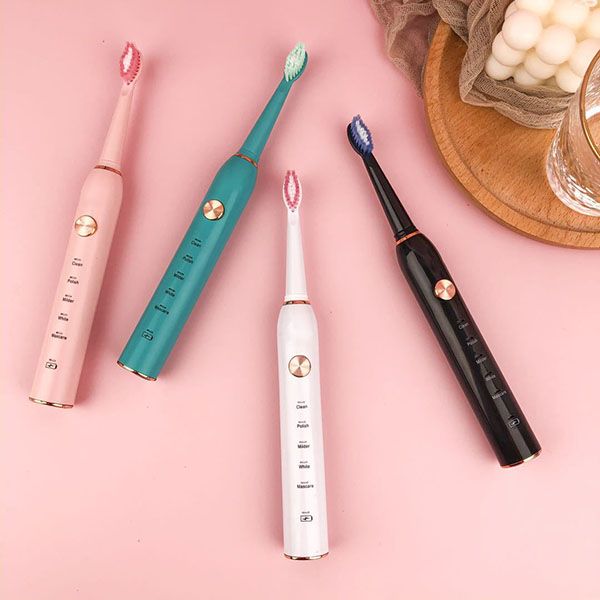 

electric toothbrush upgraded ultrasonic vibration waterproof cleaning whitening five modes soft hair electric rechargeable toothbrush