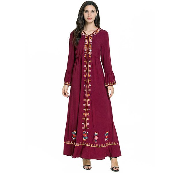 

plus size red abaya kaftan dubai turkey islamic arabic hijab muslim dress islam vestidos pakistani dresses robe tesettur elbise