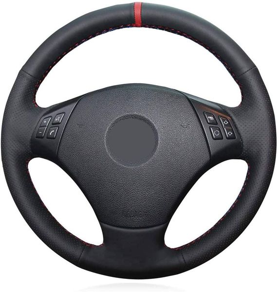 

diy car steering wheel cover for bmw 3 series e90 e91 e92 e93 320i 325i 328i 330i 335i 2006-2011 microfiber leather interior accessories