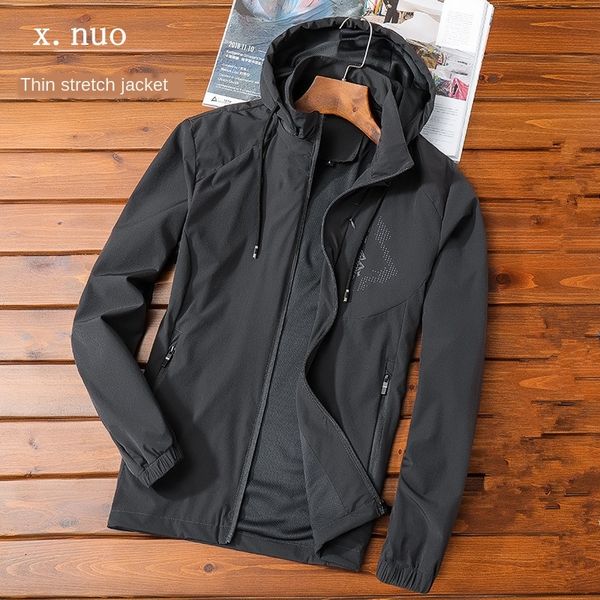 

srd1d открытый однослойный мужчин весна и теплая куртка осень путешествия куртка водонепроницаемый ветрозащитный тонких теплых спортивных ал, Blue;black